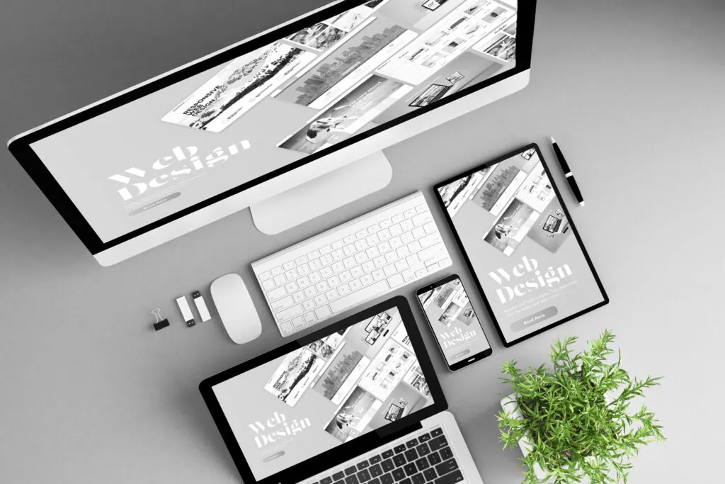 fluent Webdesign auf mehren Bildschirmgrößen und Geräten